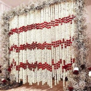 Artificial Jasmine And Rose Flower Hangings (Pack of 10, 5 ft long)