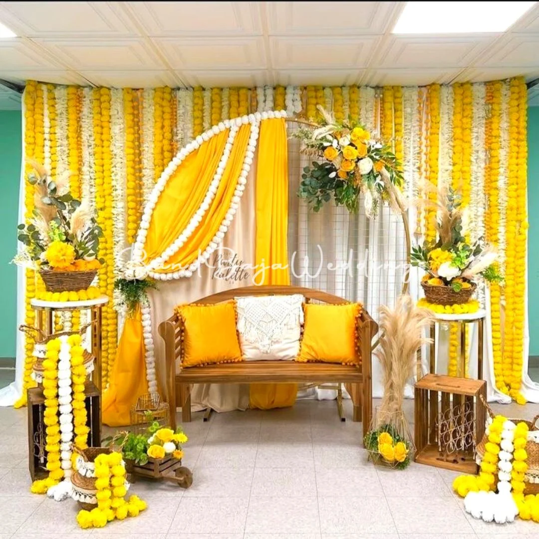 Delightful Floral Mehendi Decor | Floral Party Decorations in Delhi NCR |  TogetherV