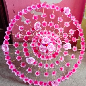 Artificial Floral umbrella -Bridal photoshoot props, wedding & festive decoration