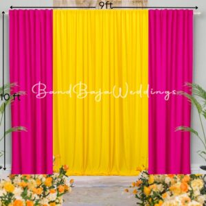 Haldi function backdrop cloth