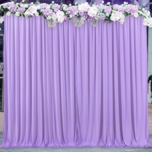 Pastel lavender backdrop curtain