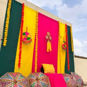 Mehendi function backdrop Kit