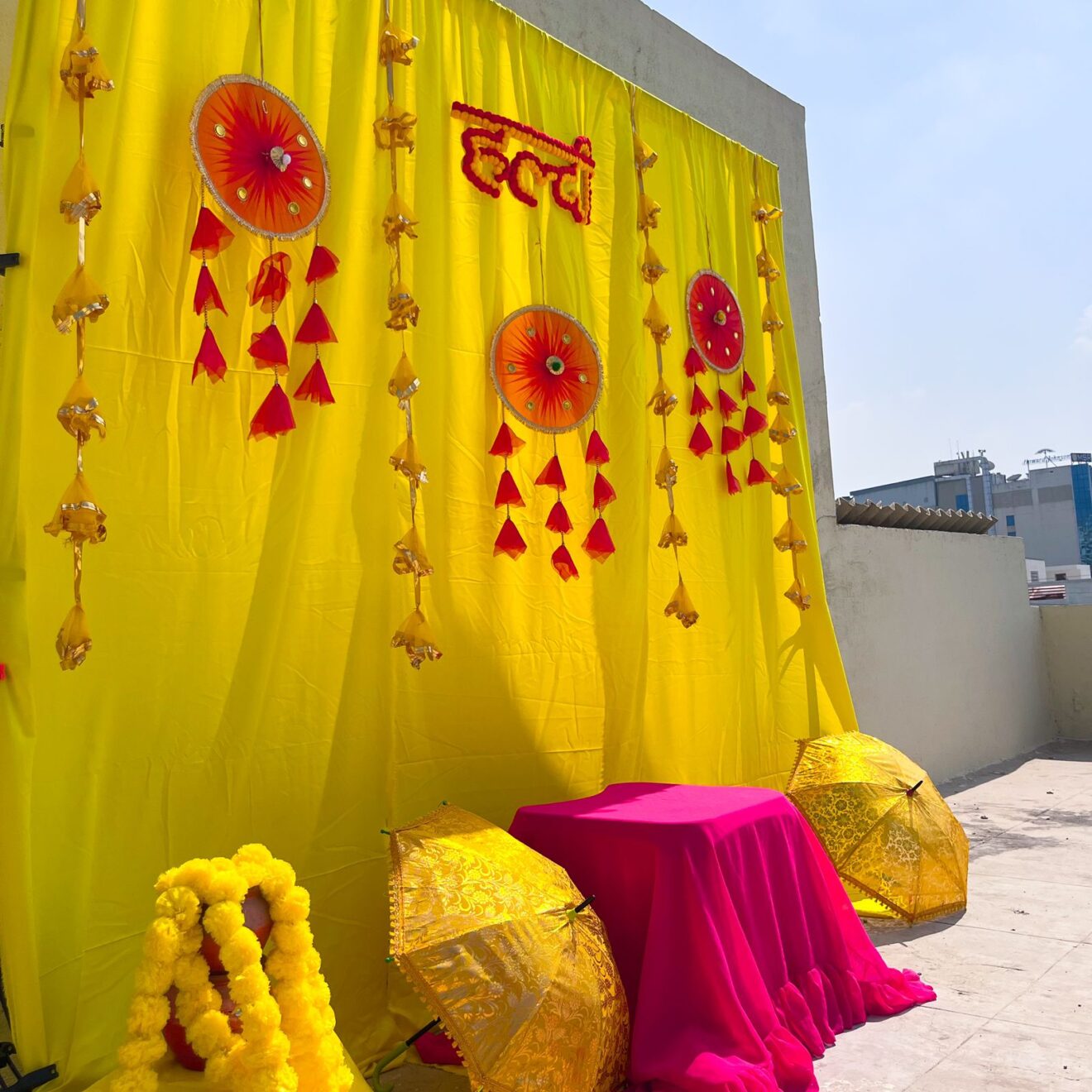 Haldi Function Decoration - Band Baja Weddings