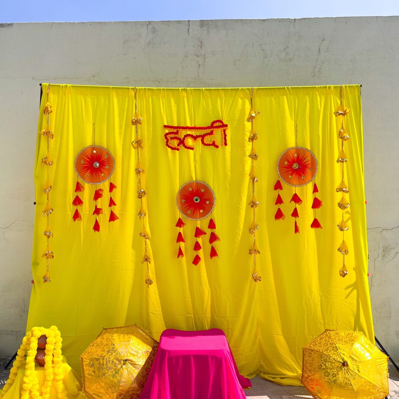 Haldi Function Decoration - Band Baja Weddings