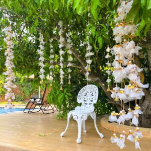 White tassel hangings Combo Set -(Pack of 20)