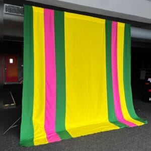 Stitched Multicolor Backdrop Curtains