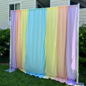 Multicolor Pastel Backdrop Curtain