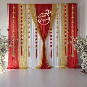Engagement Backdrop at home | Roka Decoration |Indian Wedding| DIY decor