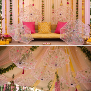 White Net Umbrella
